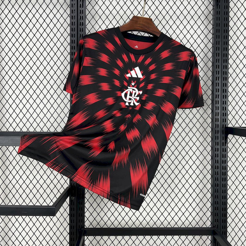 Camisa Flamengo Pré-Jogo 25/26 - Adidas Torcedor Masculina - Lançamento